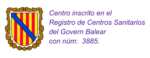 Centro inscrito en el Registro de Centros Sanitarios del Govern Balear con núm: 3885.